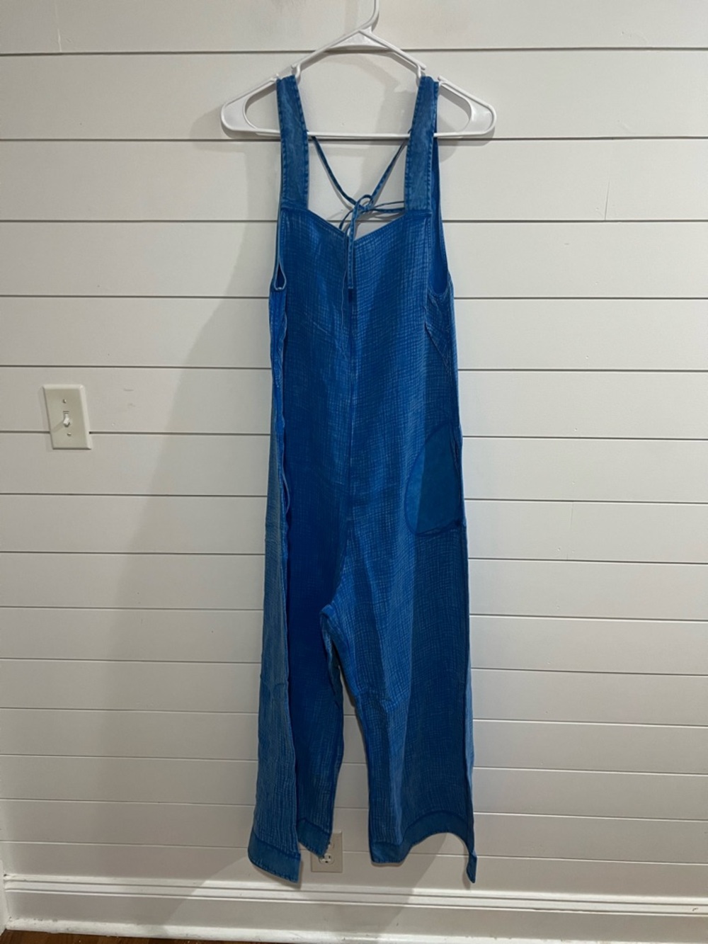 Zenana Outfitters Blue Wide-Leg Jumpsuit